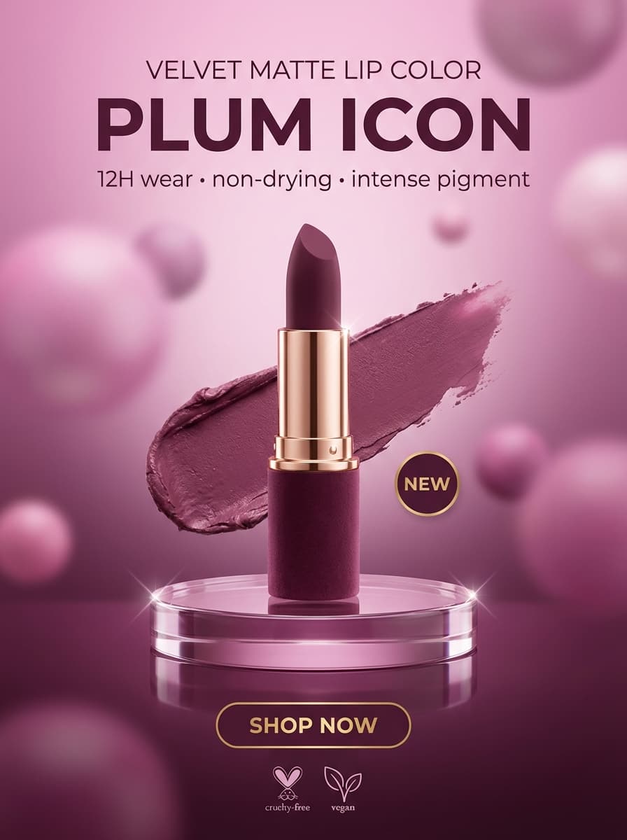 Beauty product ad creative